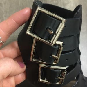 Vince Camuto Leather Wedge Sandal